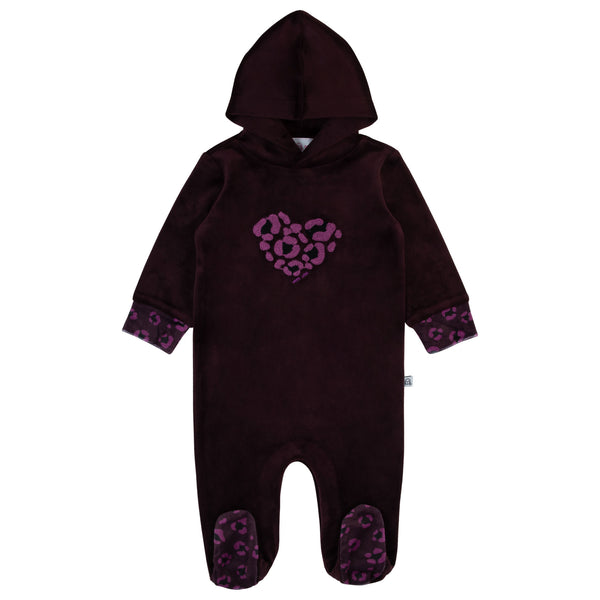 SHERPA HOODIE ROMPER - GIRL