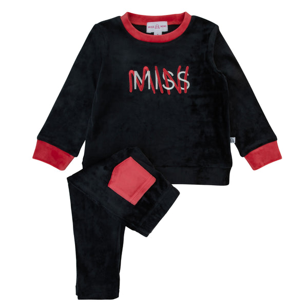 BRANDED SCRIBBLE PAJAMA - GIRLS