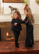 RHINESTONE BOW SHABBOS SET - GIRL