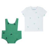 BIKES & BOWS T-SHIRT & ROMPER SET - BOY