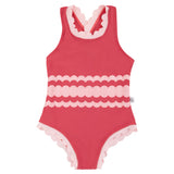 SCALLOPED SWIM SWIMSUIT