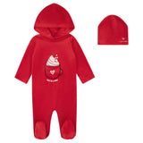 WHIPPED HOODED ROMPER - GIRL + BEANIE