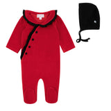 CAPTAIN COZY SHABBOS ROMPER - GIRL + BONNET