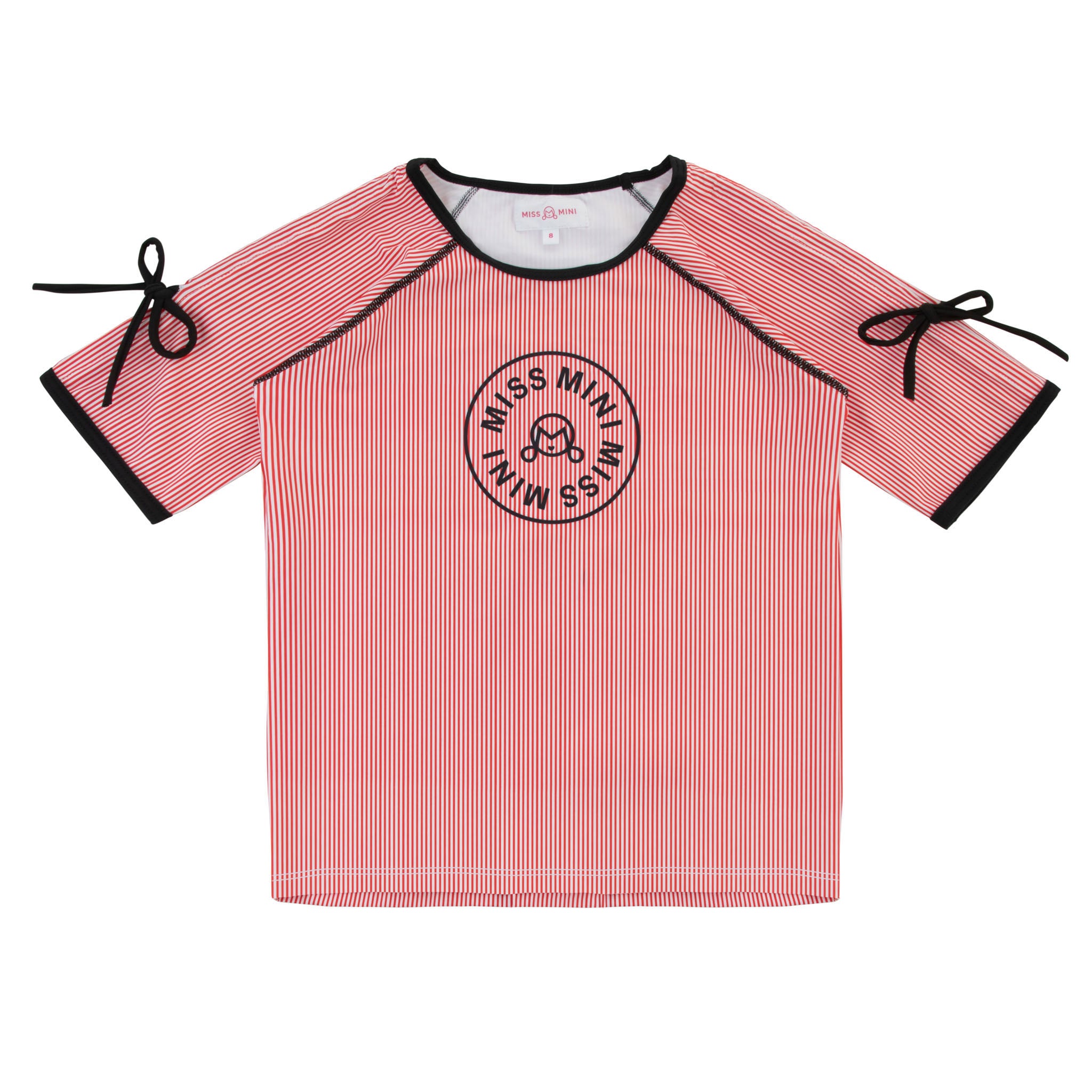 PINSTRIPE SWIM SHIRT GIRLS Miss Mini Pinstripe swim shirt girls miss mini