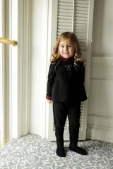 RHINESTONE BOW SHABBOS SET - GIRL