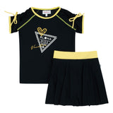 POSTCARD SWIM T-SHIRT & SKIRT SET