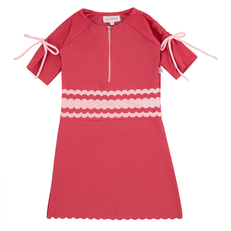 SCALLOPED SWIM SWIM DRESS – Miss Mini