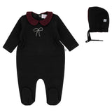 RHINESTONE BOW SHABBOS ROMPER - GIRL