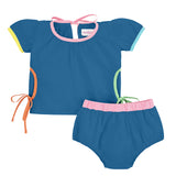 COLOR-EDGE TODDLER GIRLS 2 PIECE SET - CHAMBRAY