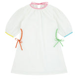 COLOR-EDGE DRESS - WHITE