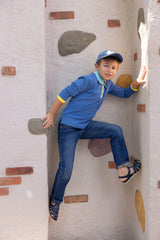 COLOR-EDGE POLO BOYS LONG SLEEVES