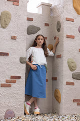 COLOR-EDGE TEEN SKIRT & TOP SET