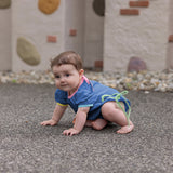 COLOR-EDGE ROMPER - CHAMBRAY - GIRL