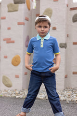 COLOR-EDGE POLO BOYS SHORT SLEEVES