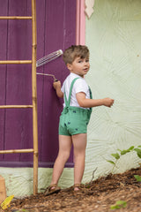 BIKES & BOWS T-SHIRT & ROMPER SET - BOY