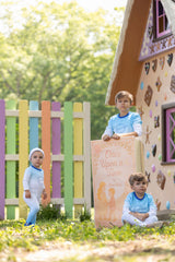 CROSS STITCH ROMPER - BOY