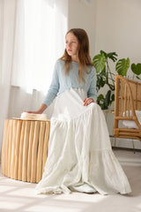 POINTELLE KNIT SHABBOS MAXI - TEEN