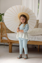 POINTELLE KNIT SHABBOS SET - GIRL