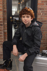 BLACK DENIM JACKET - BOY
