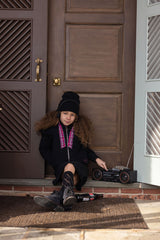 FUR SWEATER JACKET - GIRL