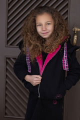 FUR SWEATER JACKET - GIRL