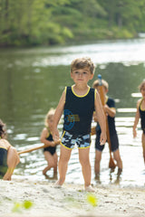 POSTCARD SWIM TANK & SHORTS SET