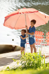 SCALLOPED SWIM TANK & SHORTS SET