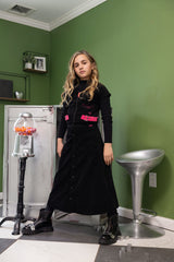BOLD CORD WEEKDAY SKIRT & VEST SET - TEEN
