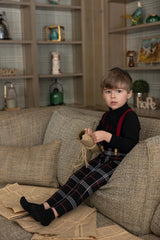 EMBROIDERED DUO SHABBOS SET - BOY