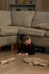 EMBROIDERED DUO SHABBOS SET - BOY