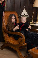 CAPTAIN COZY SHABBOS ROMPER - BOY + BONNET