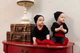 SLEEPY SMILES ROMPER - BOY + BEANIE