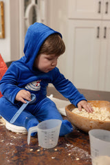 WHIPPED HOODED ROMPER - BOY + BEANIE