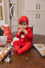 WHIPPED HOODED ROMPER - GIRL + BEANIE