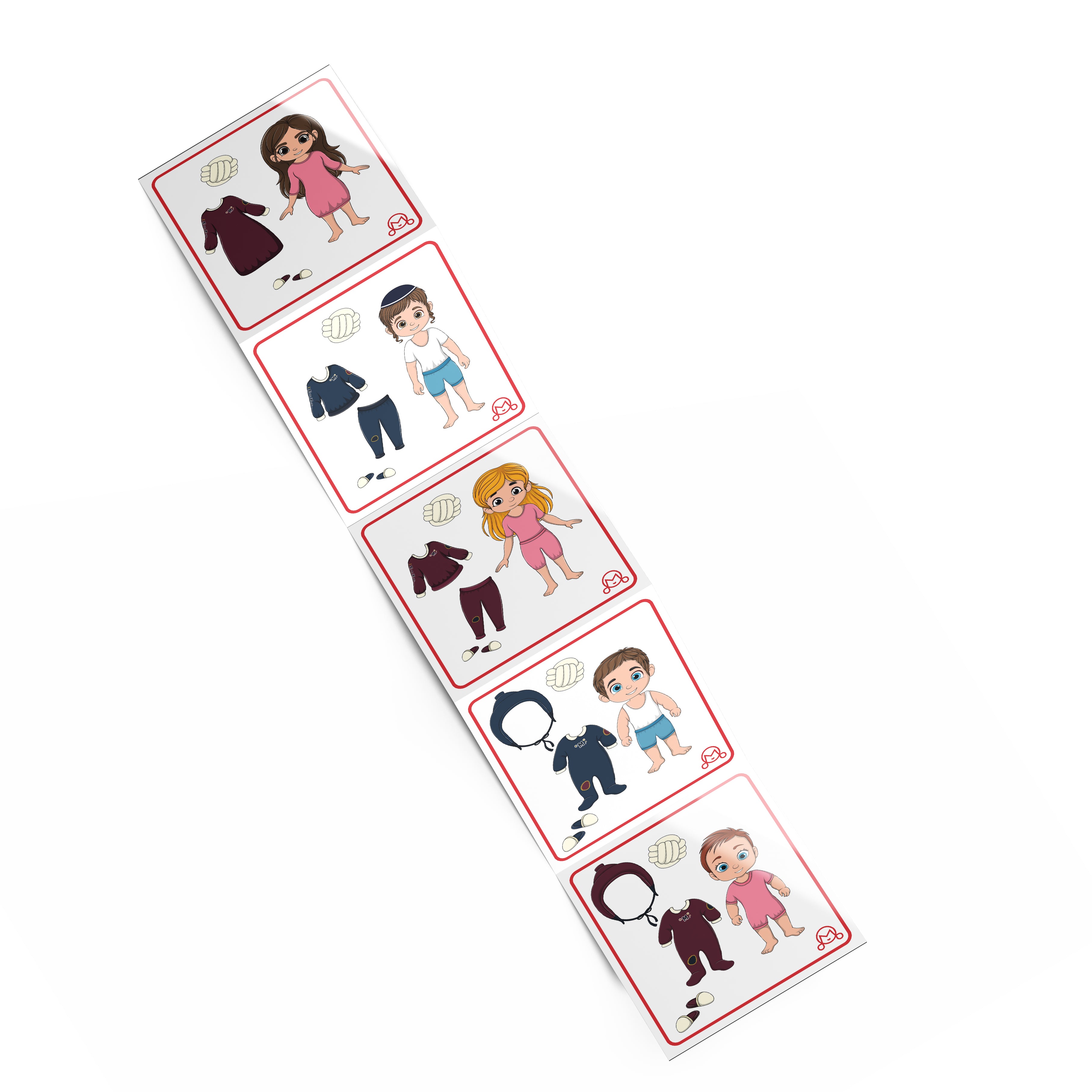 VARSITY PJ DRESS-UP STICKERS – Miss Mini