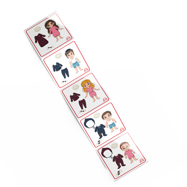 VARSITY PJ DRESS-UP STICKERS