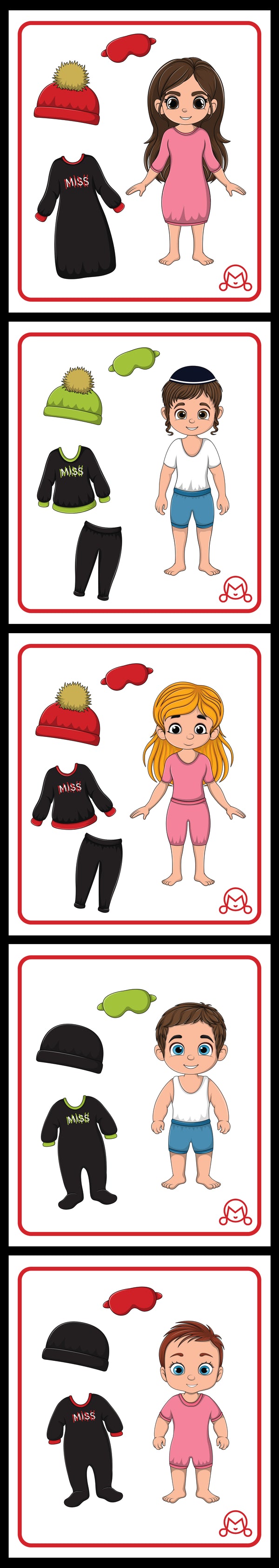 SCRIBBLE PJ DRESS-UP STICKERS