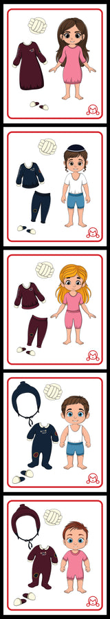 VARSITY PJ DRESS-UP STICKERS