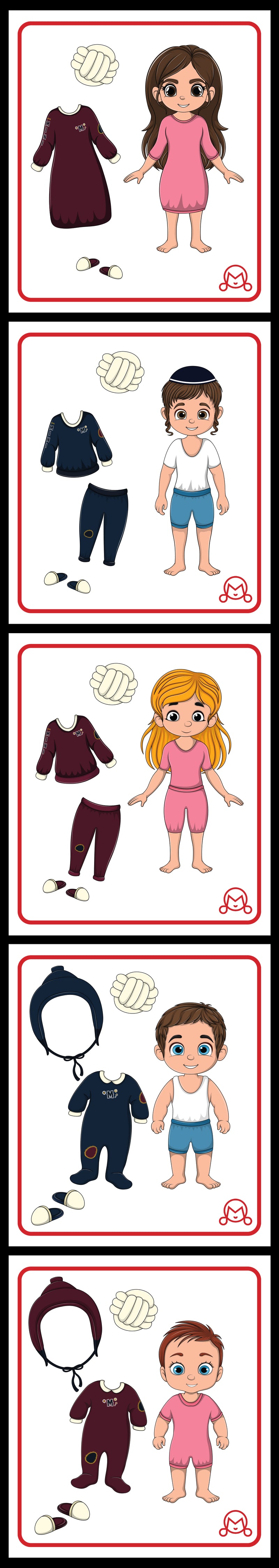 VARSITY PJ DRESS-UP STICKERS