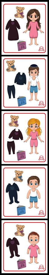 SHERPA HOODIE PJ DRESS-UP STICKERS