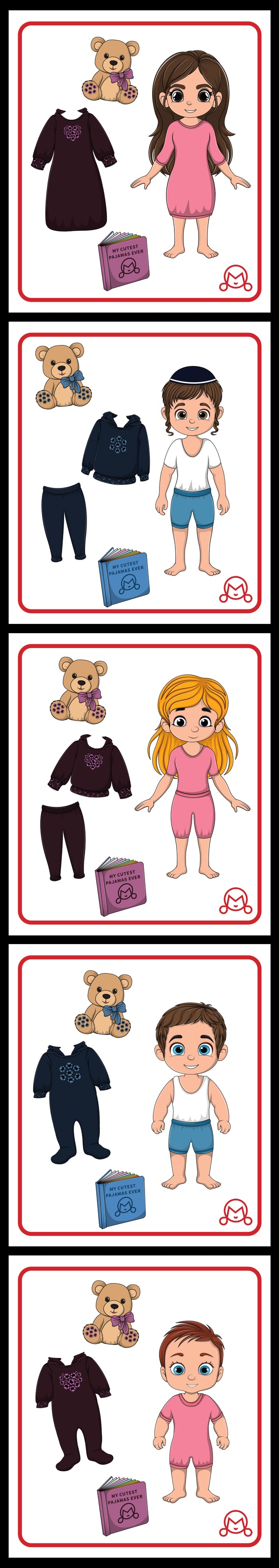 SHERPA HOODIE PJ DRESS-UP STICKERS