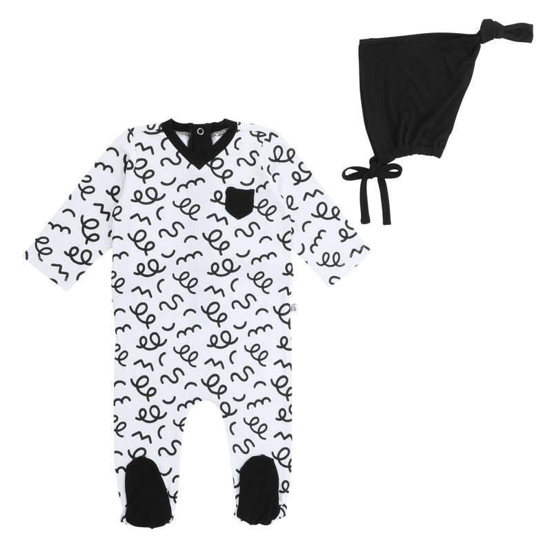 DOODLE ROMPER UNI - BLACK