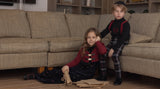 EMBROIDERED DUO SHABBOS SET - BOY
