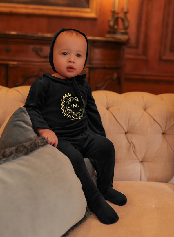 EMBROIDERED SHABBOS ROMPER - BOY