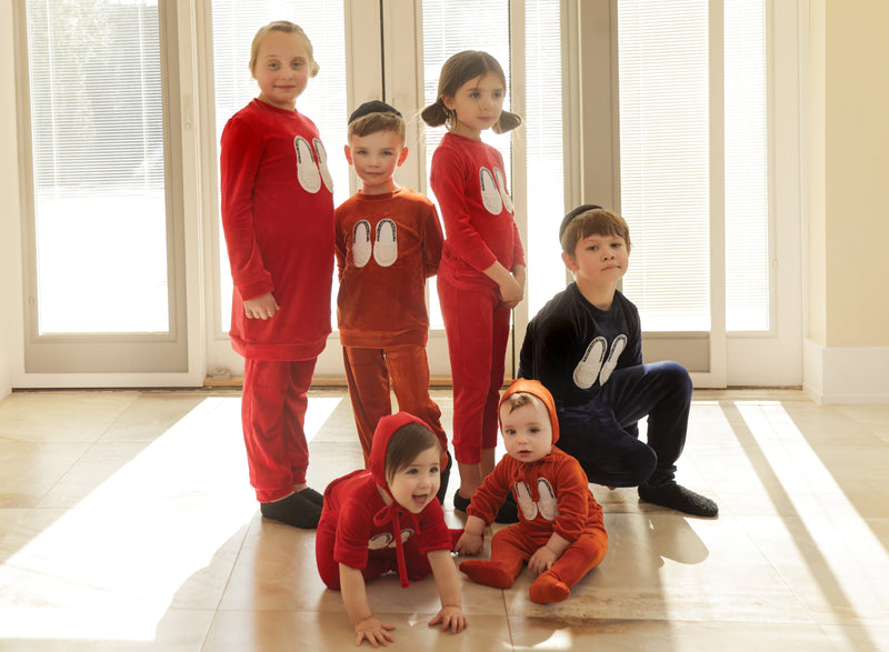 Rust Color Pj SLIPPER PAJAMA - RUST – Miss Mini
