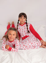 DOODLE NIGHTGOWN - RED