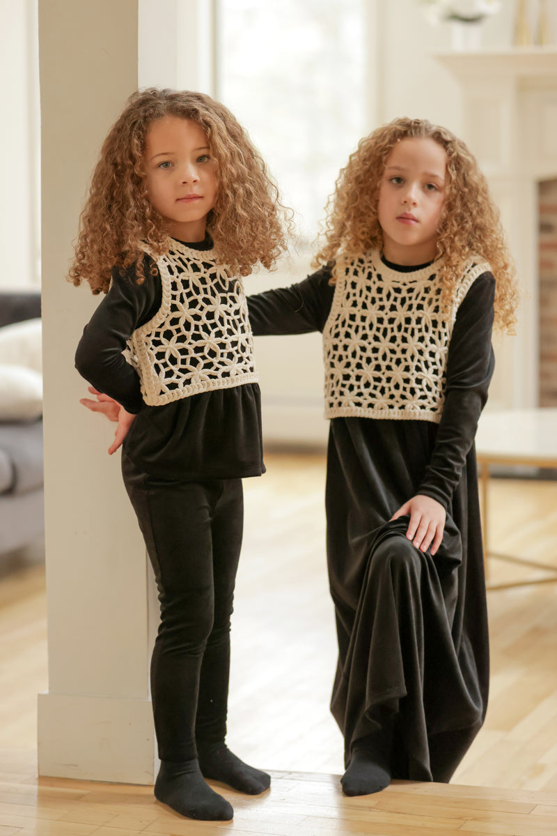 CROCHET SHABBOS SET - GIRLS