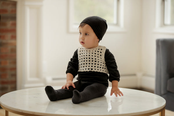 CROCHET SHABBOS ROMPER - BOYS