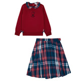 PLAID PALS WEEKDAY SKIRT & SWEATER SET - TEEN