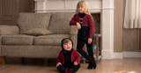 EMBROIDERED DUO SHABBOS ROMPER - BOY + BONNET